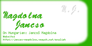 magdolna jancso business card